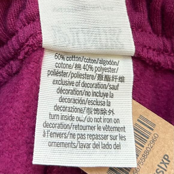 NWT Victoria’s Secret PINK Vivid Magenta Fleece Cropped Hoodie & Jogger. Size XS - Picture 10 of 10
